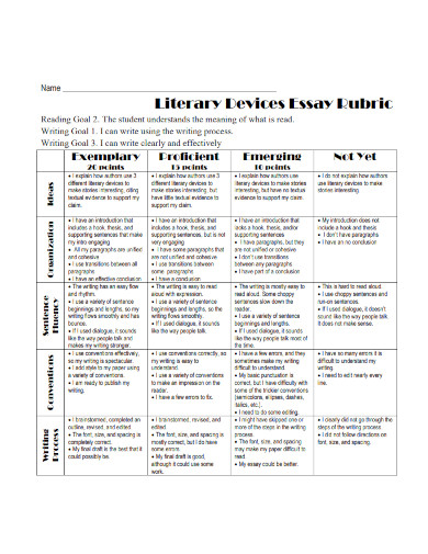 comparison literary device essay