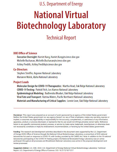 national virtual biotechnology laboratory 