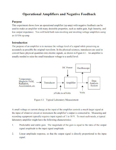 operational amplifiers and negative feedback