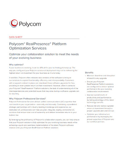 polycom solution sheet template