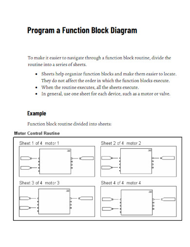 program a function block diagrams