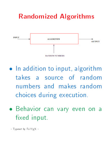 randomized algorithm
