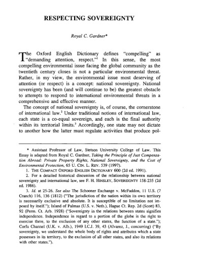 Sovereignty - Examples, PDF | Examples