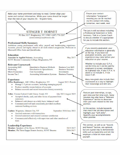 Cashier Resume - Examples, PDF | Examples