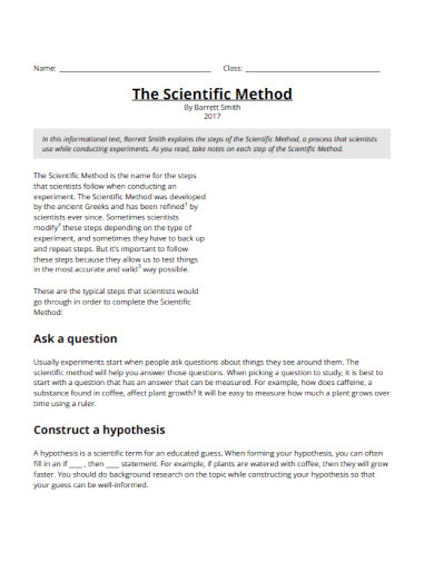 Scientific Method - Examples, PDF | Examples