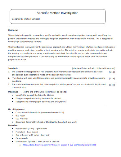 Scientific Method - Examples, PDF | Examples