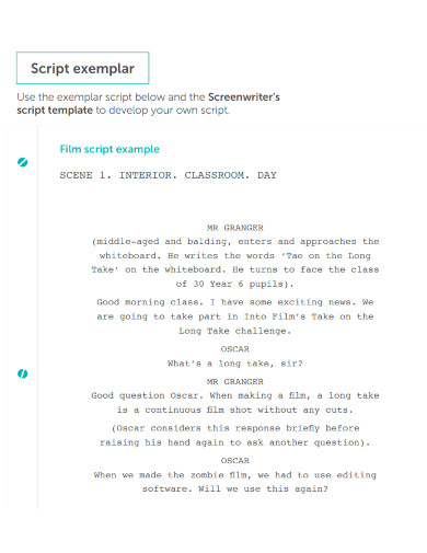 screenwriters script template
