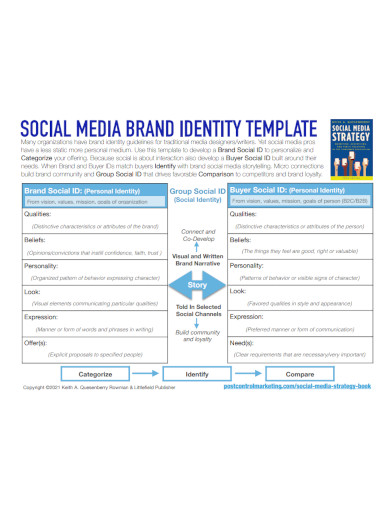social media brand identity template