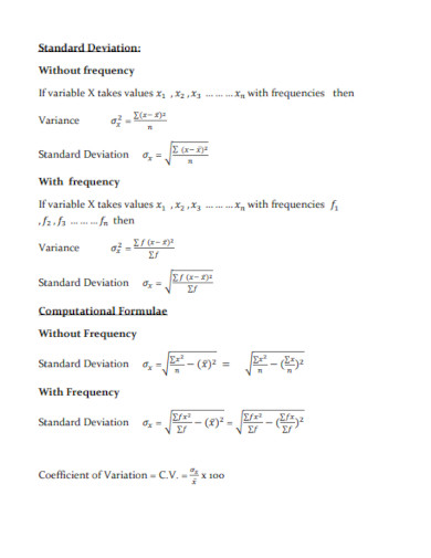 standard deviation example pdf