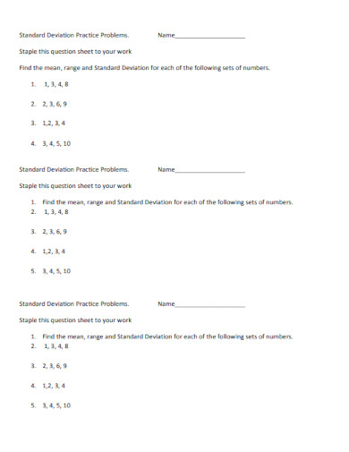 standard deviation example template1