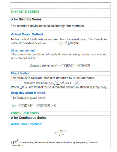 Standard Deviation Example