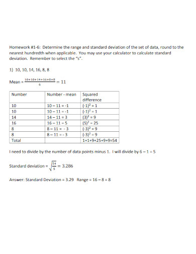 standard deviation questions1