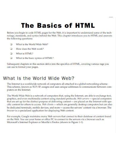 HTML 99 Examples Format How to Build PDF