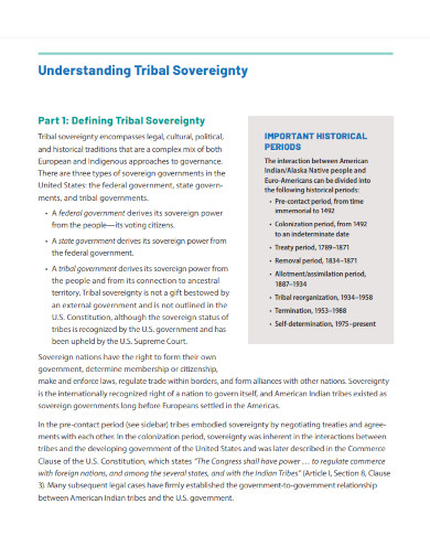 understanding tribal sovereignty