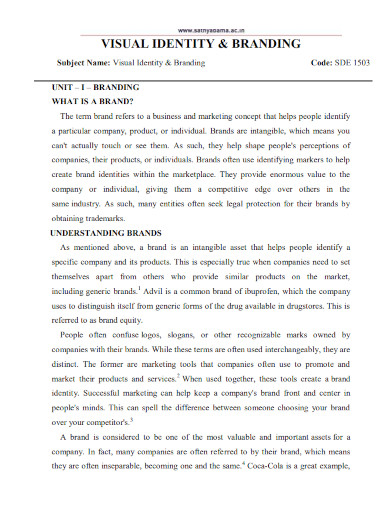 Brand Identity - Examples, PDF | Examples