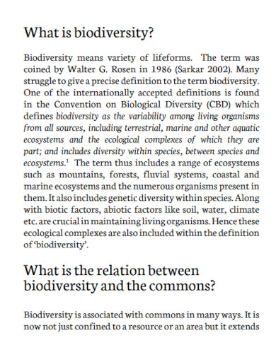 whats biodiversity in pdf