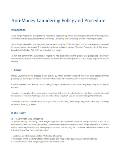 Money Laundering - Examples, PDF | Examples