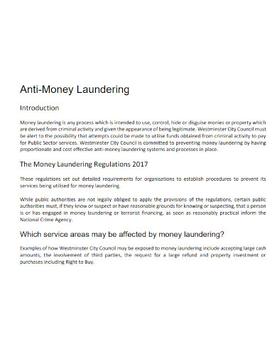 anti money laundering form 
