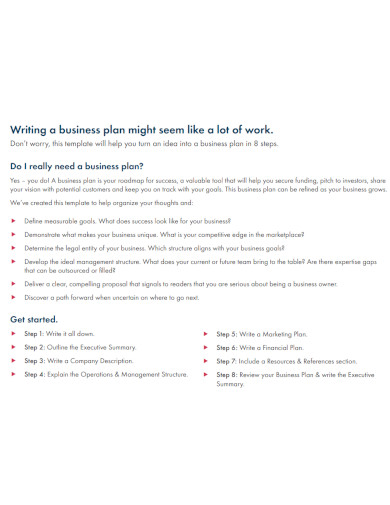 business planning examples pdf