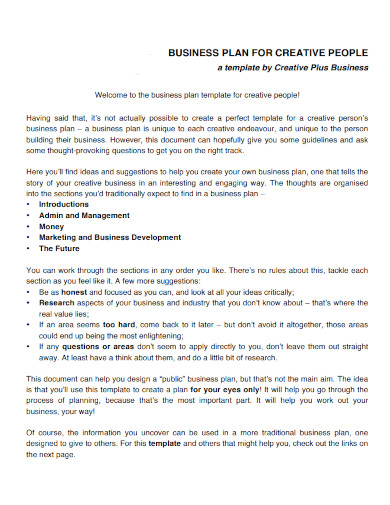 business planning examples pdf