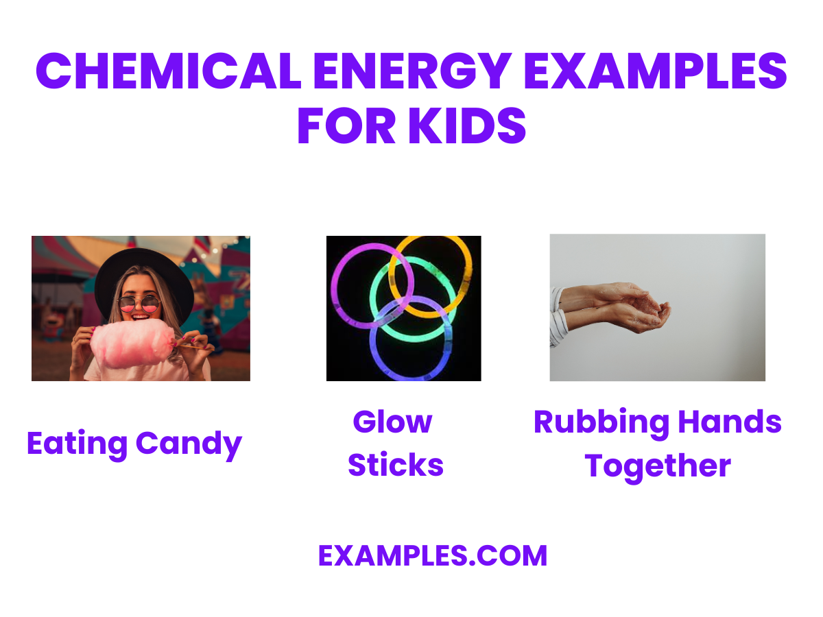 chemical energy examples for kids
