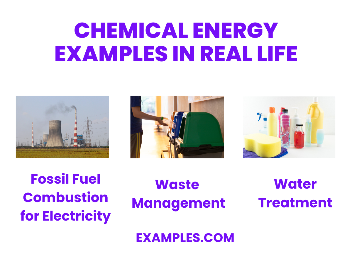 chemical energy examples in real life