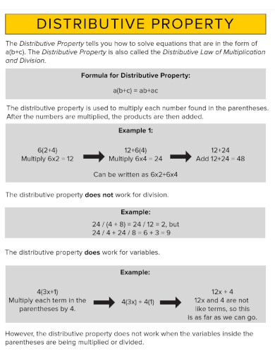 distributive property example 