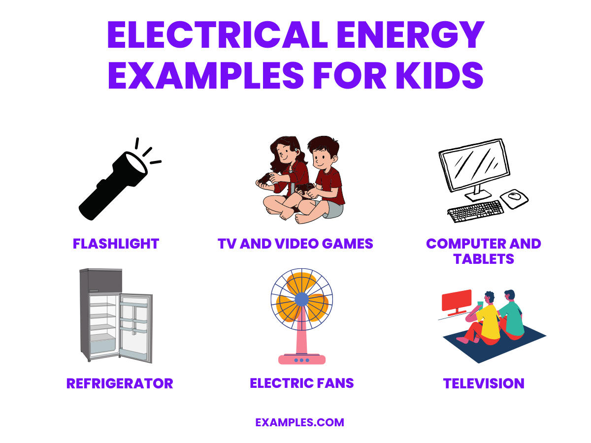 electrical energy examples for kids