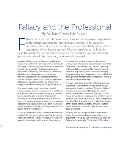 fallacy and professional template 
