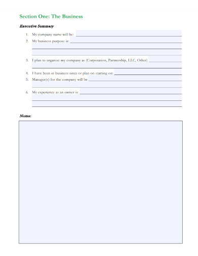 business planning examples pdf