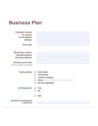 grants business plan template