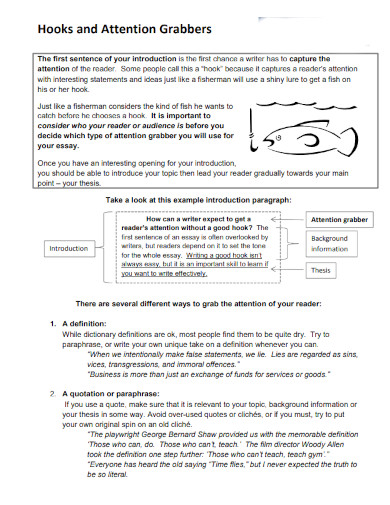 personal statement attention grabber examples