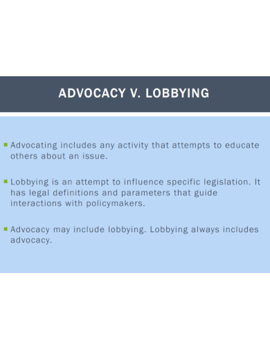 introduction to advocacy