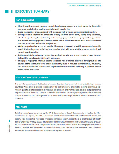 Social Determinants of Mental Health