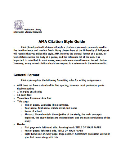 ama guidelines for research papers