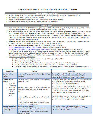 Ama Format Examples Pdf Examples