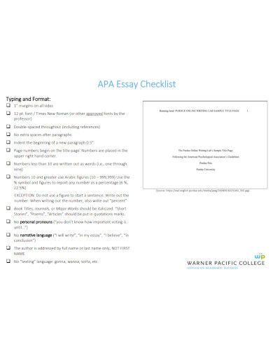 collection of essays apa