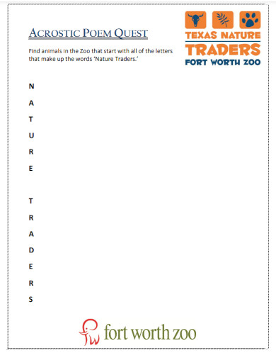 30 Acrostic Poem Examples To Download 30 Acrostic Poem Examples To Download