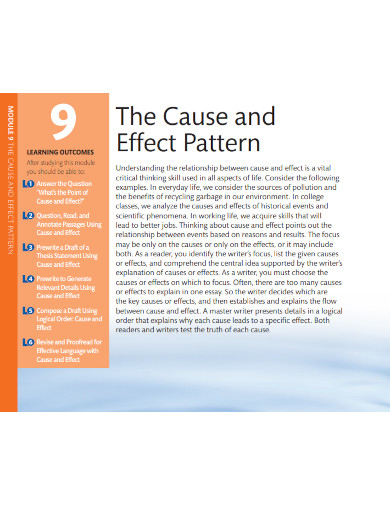 Cause and Effect - Examples, PDF | Examples