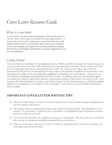 cover letter resource guide1