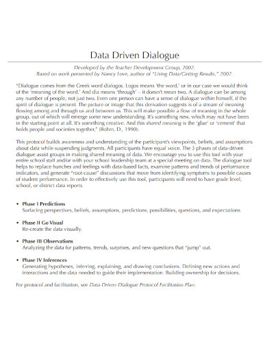 data driven dialogue protocol 
