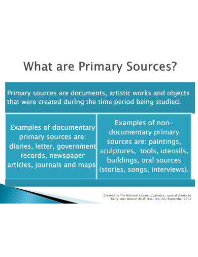 Secondary Source - 11+ Examples, Format, How To Research, PDF