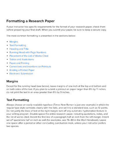 MLA Paper Format - Examples, PDF | Examples