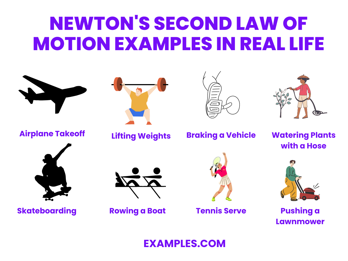 newtons second law of motion examples in real life