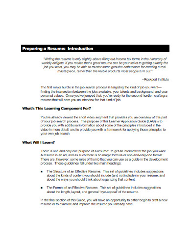 Resume Headline - Examples, PDF | Examples