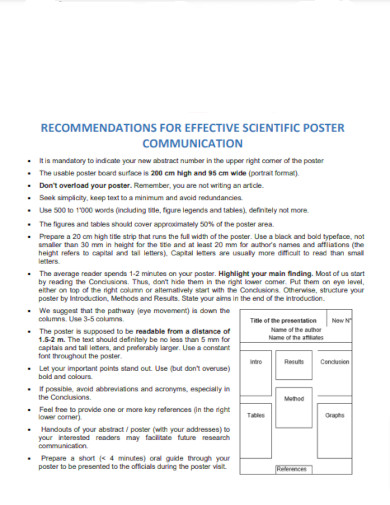 printable effective scientific poster