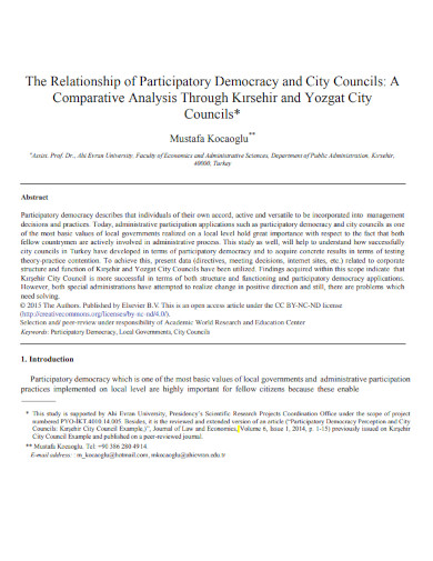 relationship of participatory democracy