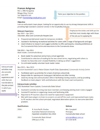 Job Resume - Examples, PDF | Examples