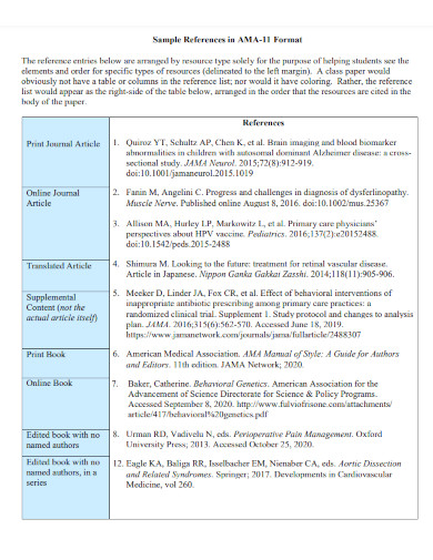 AMA Format - Examples, PDF | Examples