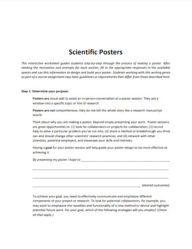 standard scientific posters